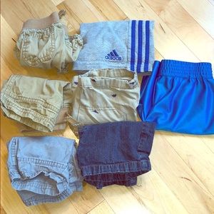 Bundle of SEVEN 12 month boy shorts